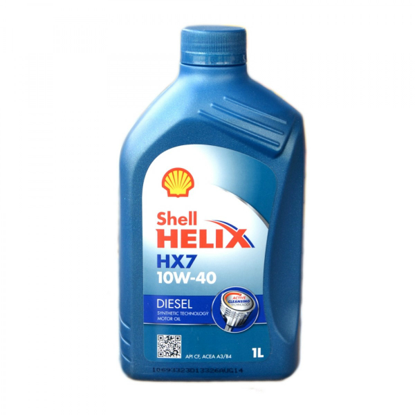 Моторное масло Shell Helix Plus НХ7 10w40 Diesel полусинтетическое (1 л)